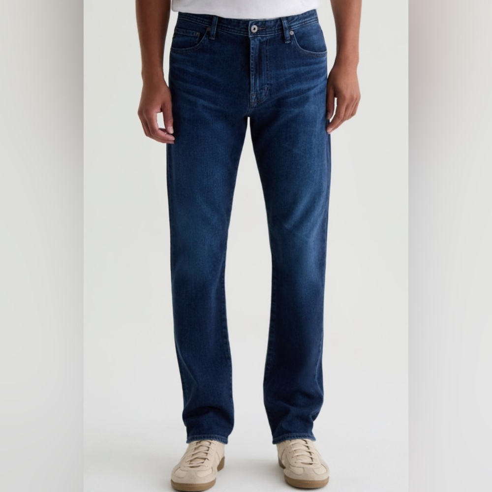 AG Adriano Goldschmied Blue Straight Leg Jeans